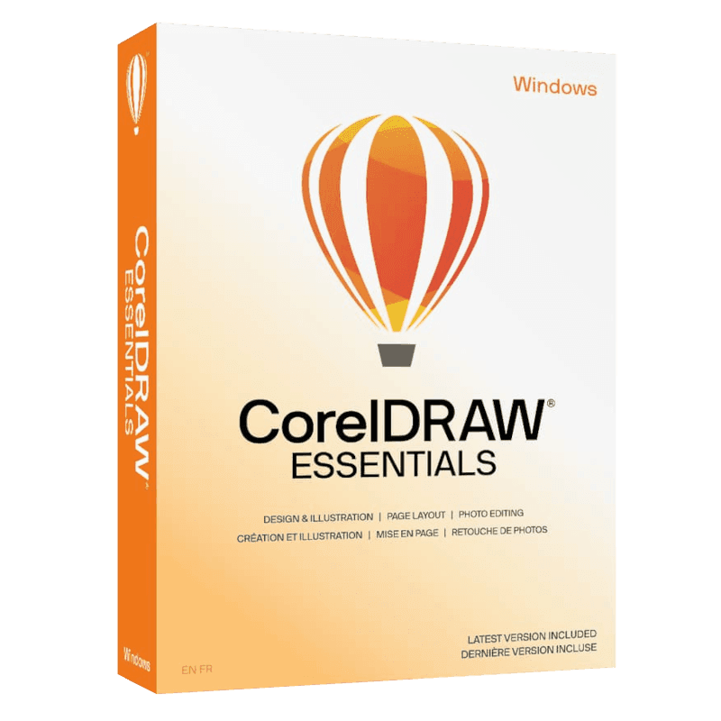 CorelDRAW Essentials 2024 | 2 PC | Version Définitive | Téléchargement