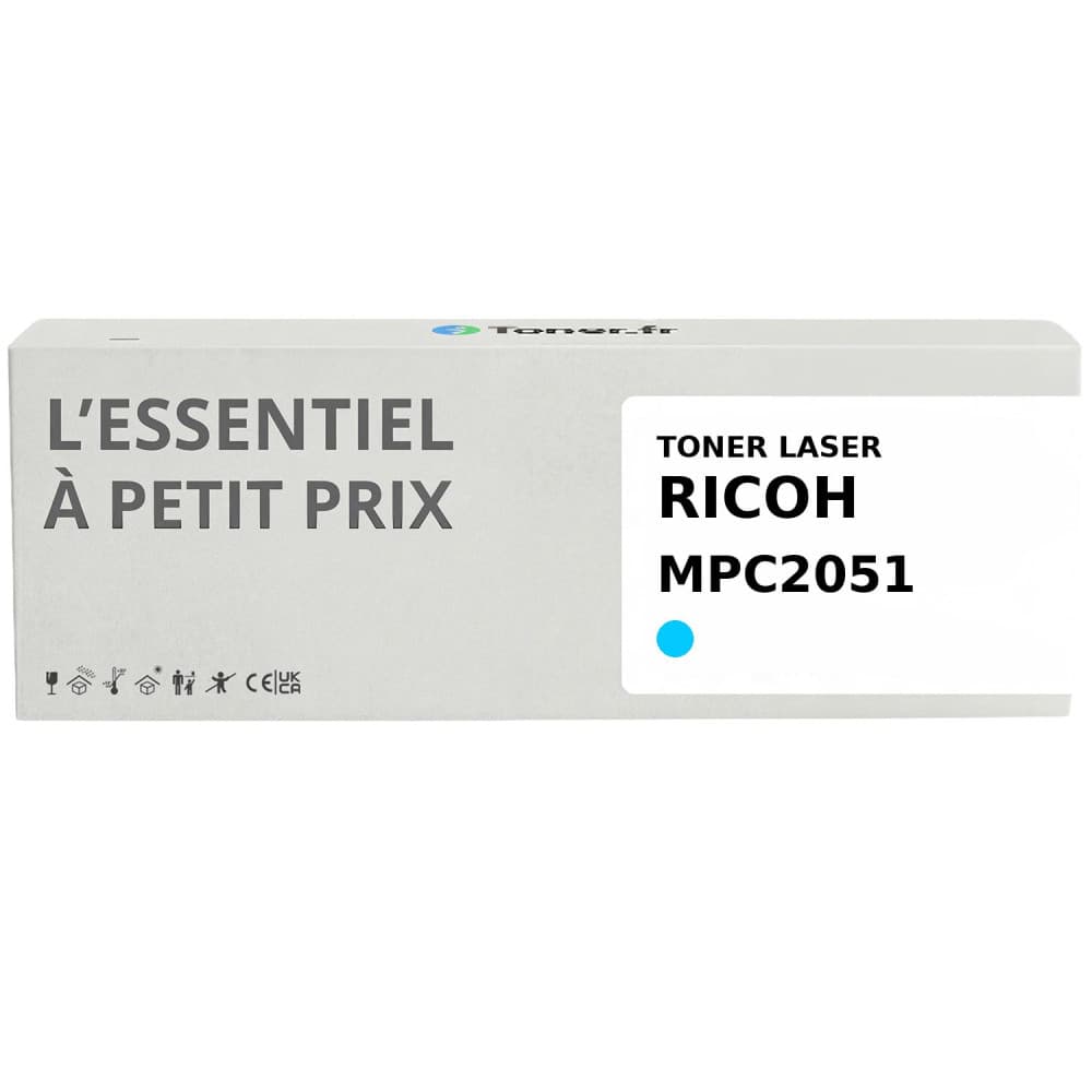 Toner compatible Ricoh MPC2051 Cyan