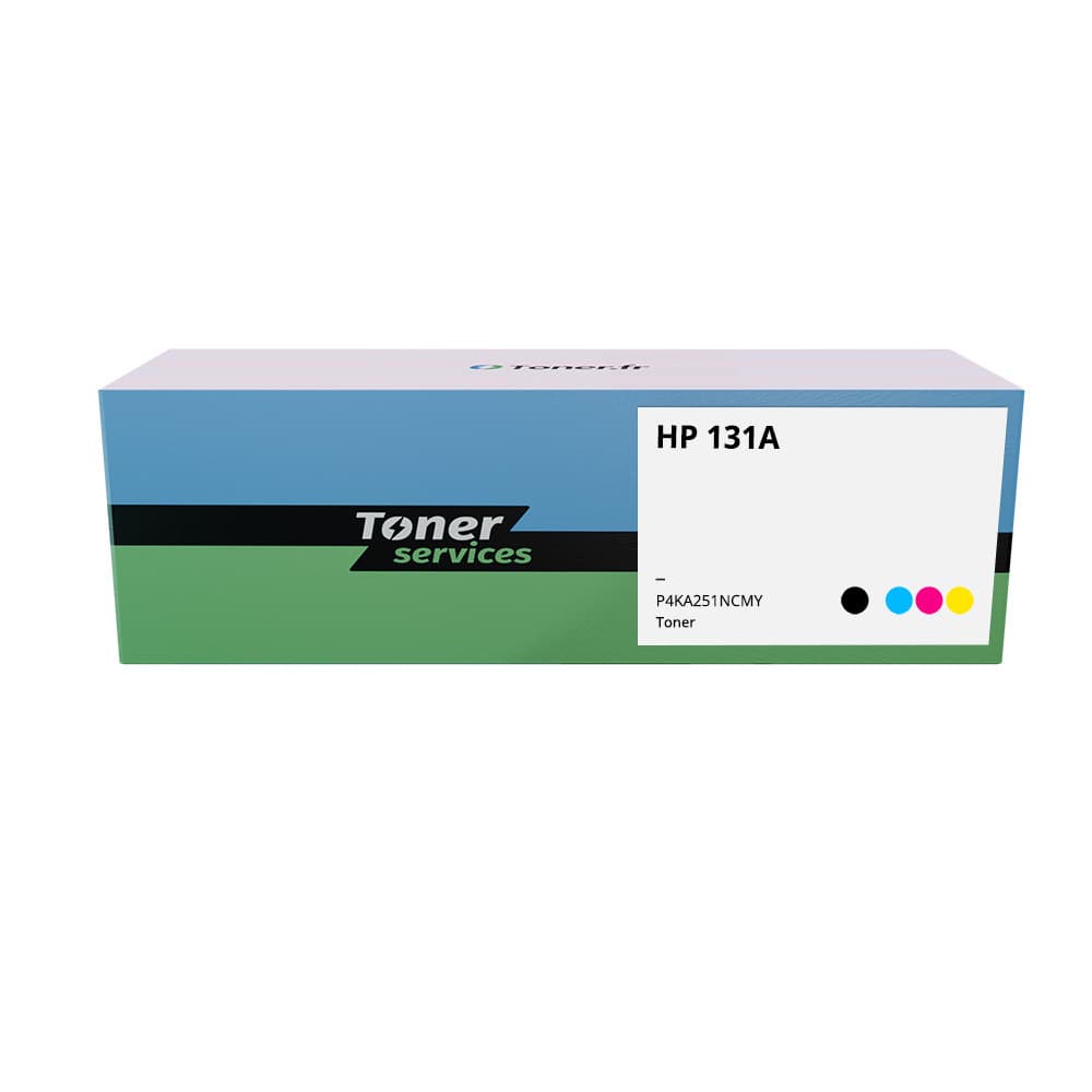 Pack de 4 toners compatible HP 131A Noir et couleurs