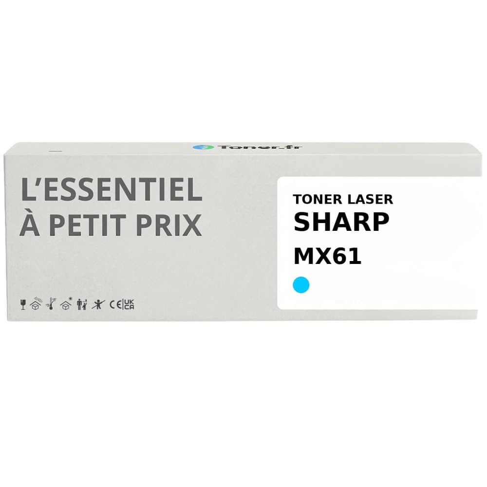 Toner compatible Sharp MX61 Cyan