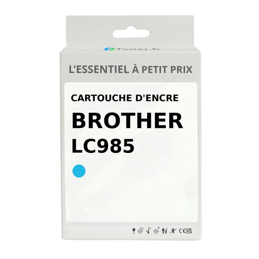 Cartouche d'encre compatible Brother LC985 Cyan