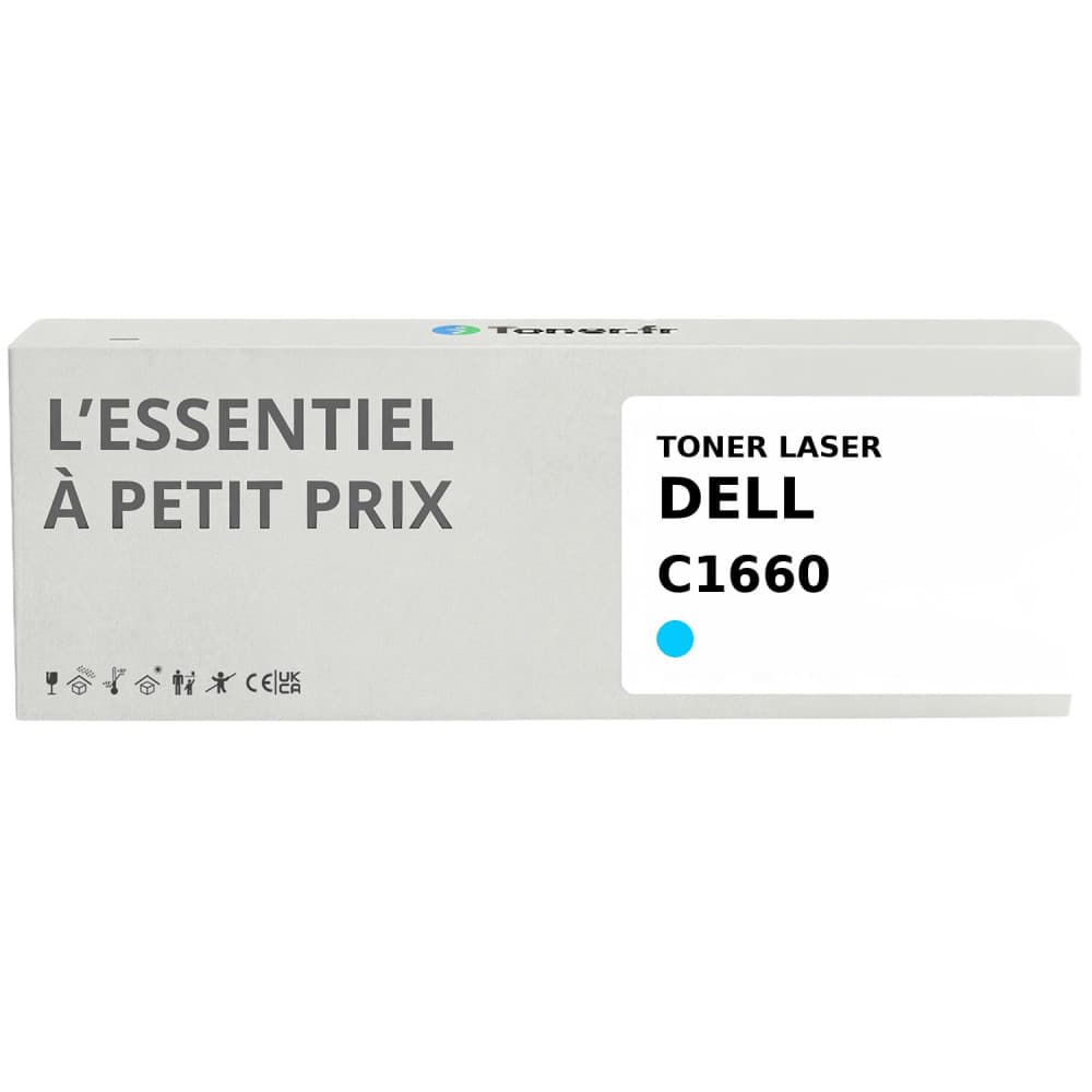 Toner compatible Dell C1660 Cyan