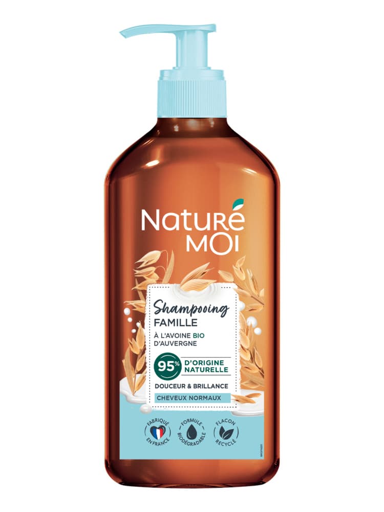Naturé Moi Shampoing Famille Douceur et Brillance Cheveux Normaux à l'Avoine 500 ml