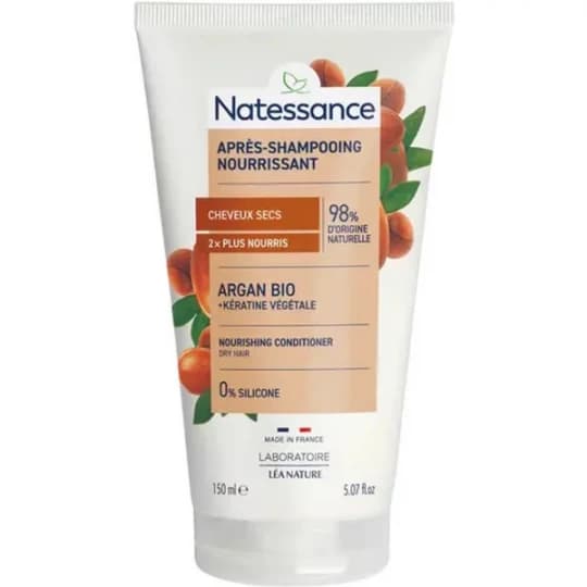 Natessance Après-Shampoing Argan et Kératine Végétale 150 ml