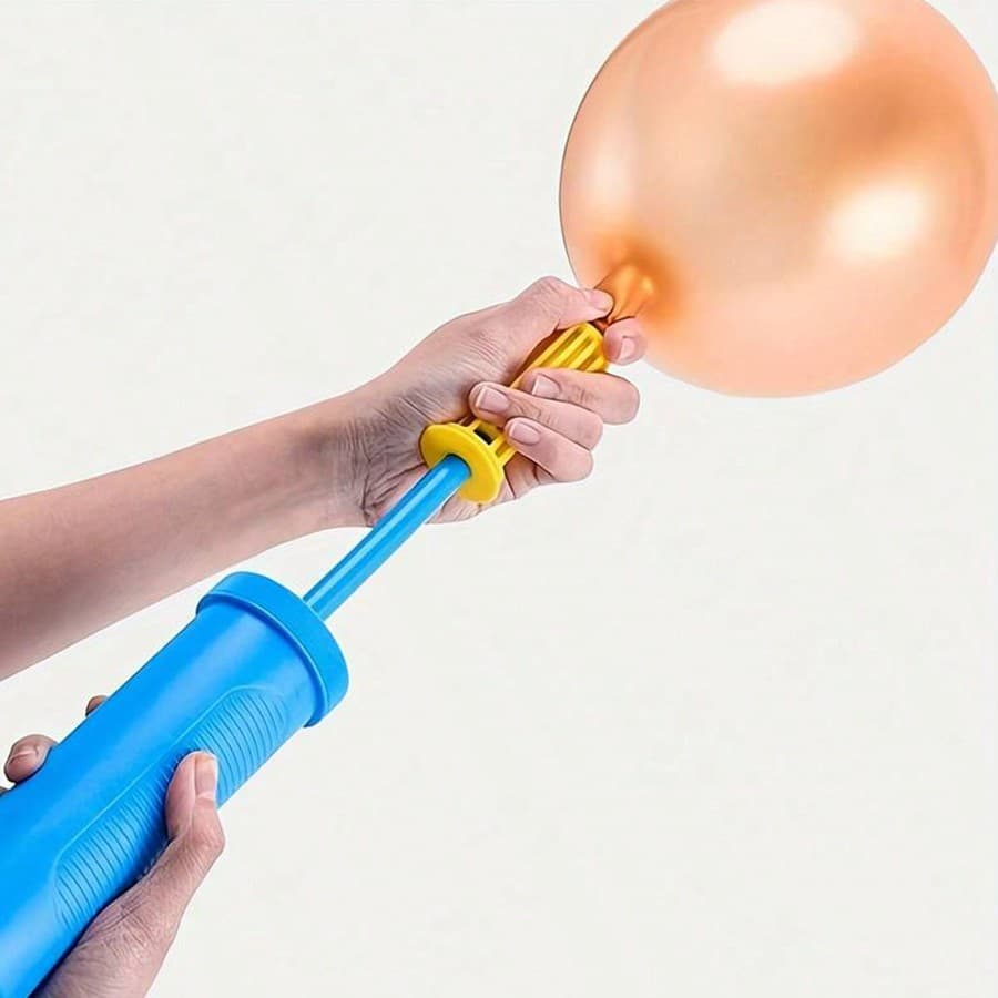 1 pièce Pompe à ballon manuelle, matériau PP solide et durable, conception antidérapante pour une inflation facile. Convient pour les fêtes, les