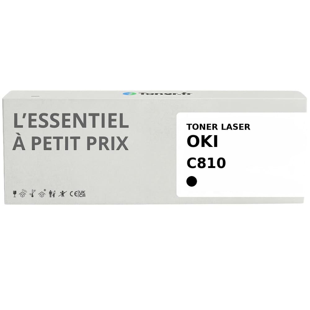 Toner compatible Oki C810 Noir