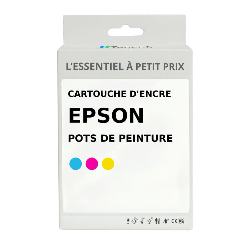 Cartouche d'encre compatible Epson Pots de peinture Couleur