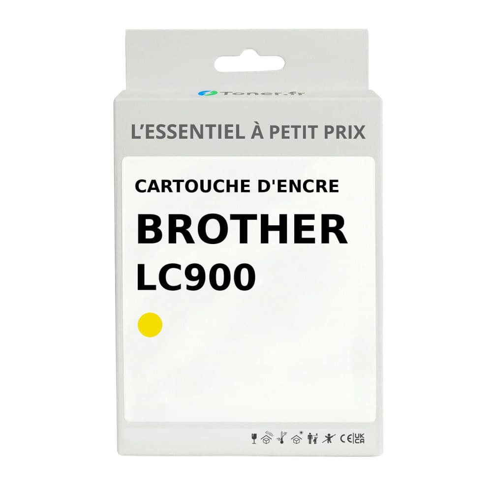 Cartouche d'encre compatible Brother LC900 Jaune