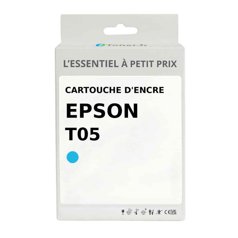 Cartouche d'encre compatible Epson T05 XL Cyan