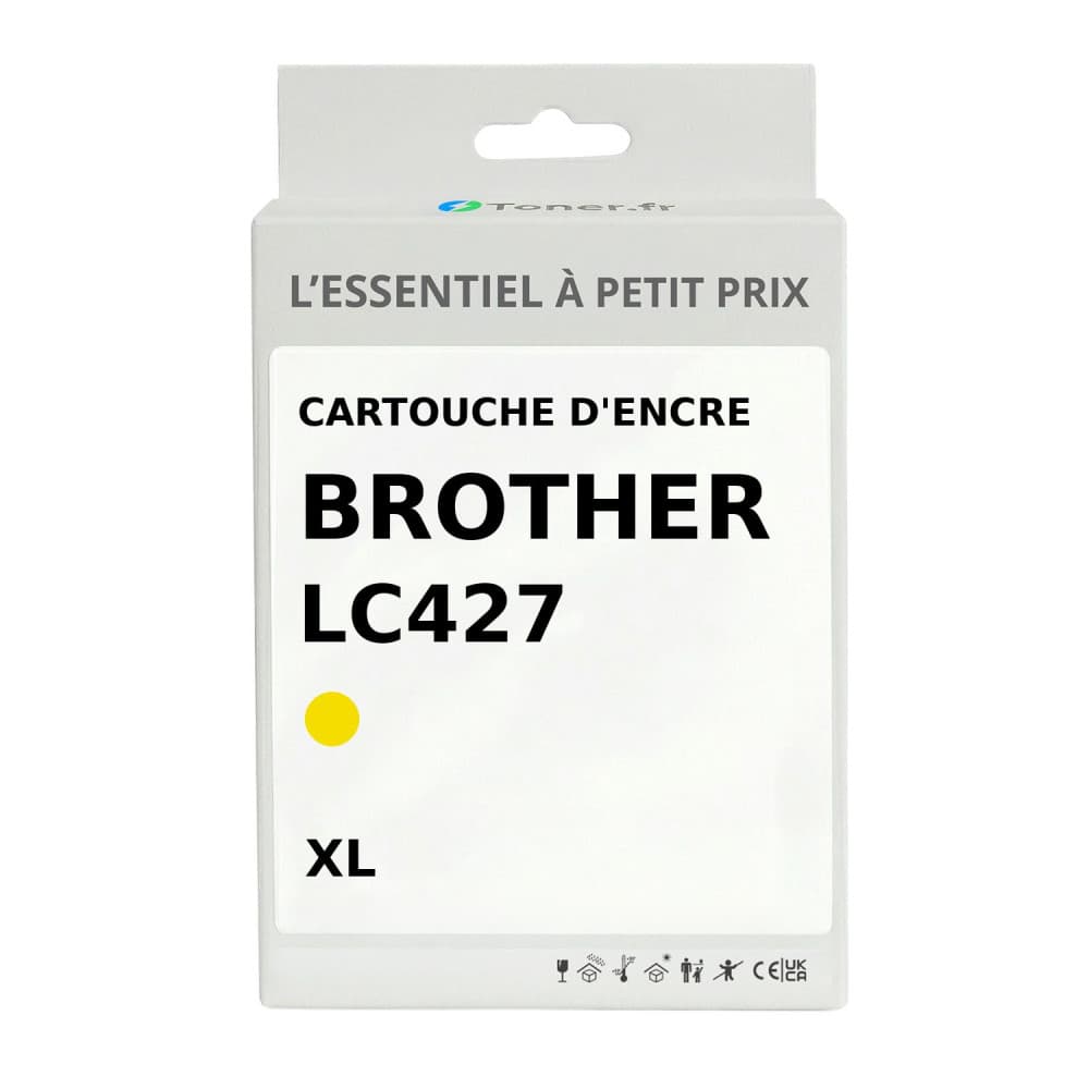 Cartouche d'encre compatible Brother LC427XL Jaune